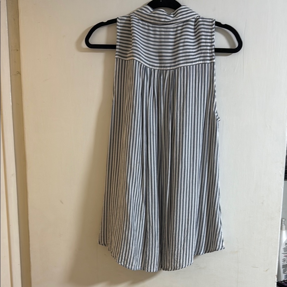 Splendid Black and White Striped Tank Top - Picture 3 of 3